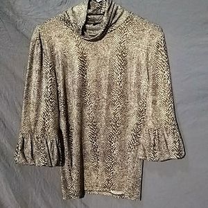 Inc Women's size XL snakeskin shimmery blouse.
